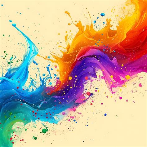 Premium Photo Illustration Of Abstract Colorful Happy Holi Background