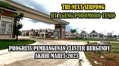 Progres Cluster Burgundy Kota Podomoro Tenjo Rumah Dekat Stasiun Update