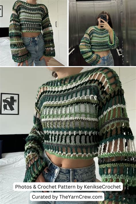 Crochet Cropped Long Sleeve Shrug Pattern The Yarn Crew Crochet