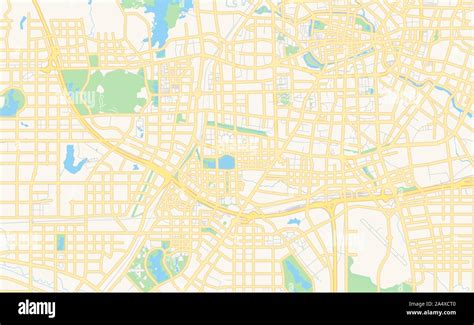 Printable Street Map Of Hefei Province Anhui China Map Template For