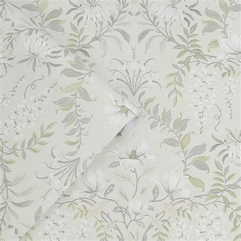 Parterre By Laura Ashley Sauge Wallpaper Wallpaper Direct