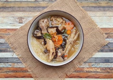 Resep Sup Kimlo Ceker Jamur Kuping Oleh Tituk Sk Cookpad