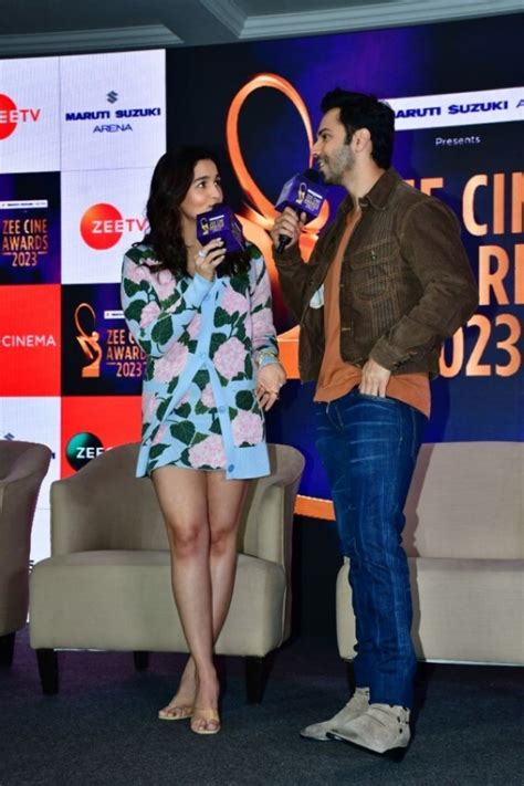 Alia Bhatt And Varun Dhawan At The Announcement Event Of Zee Cine