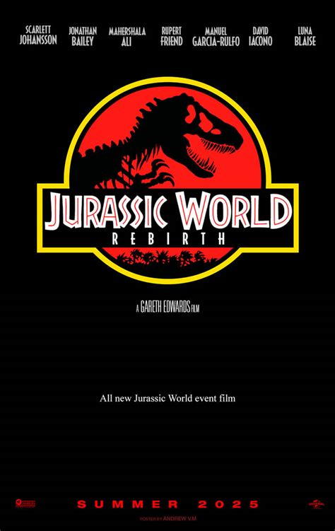 Jurassic World 4 Rebirth Poster Classic 2025 By Andrewvm On Deviantart