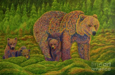 The bear family Painting by Veikko Suikkanen - Fine Art America