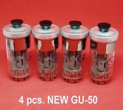 NEW 4 X GU 50 GU50 A G LS50 AUDIOPHILE PENTODE USSR TUBES NOS