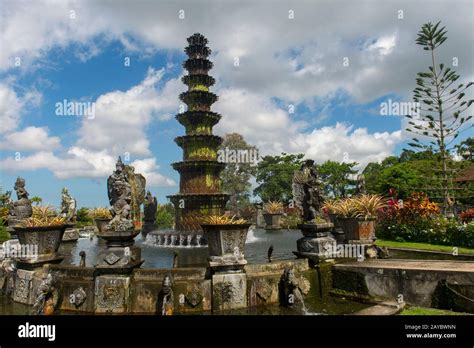 A Tiered Fountain At The Tirtagangga Water Palace Former Royal Palace