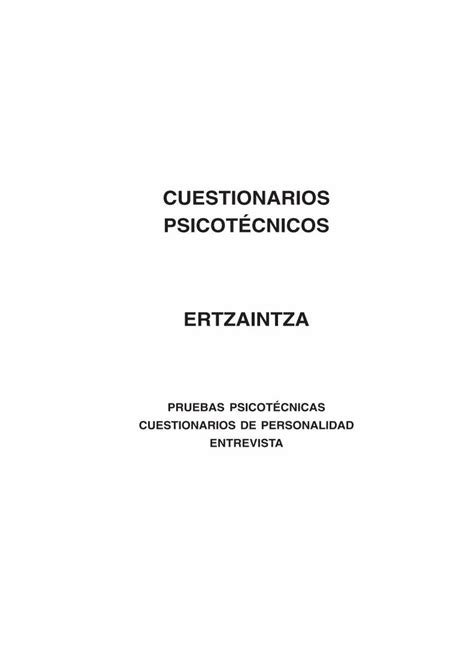 Pdf Cuestionarios Psicot Cnicos Pdf Filegeneral Como Son Series De