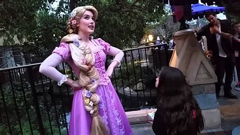 Rapunzel Meet And Greet At Disneyland Youtube