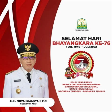 Aceh Herald Pemerintah Aceh Mengucapkan Selamat Hari Bhayangkara Ke