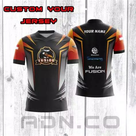 Jual Jersey Kaos Baju Gaming Custom Squad ML AOV PUBG Free Nickname