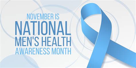 National Mens Health Awareness Month Concept Banner Template With