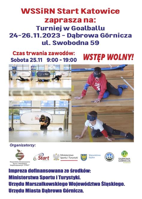 Turniej w Goalballu 24 26 11 2023 BR SOSW Dąbrowa Górnicza