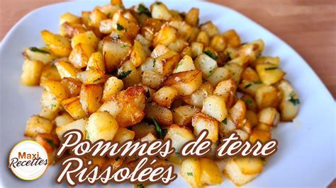 Pommes De Terre Rissolées Recette Facile Et Rapide Youtube