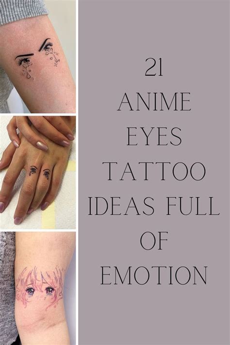 21 Anime Eyes Tattoo Ideas Full Of Emotion Tattooglee Flower Thigh