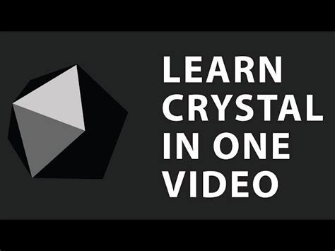 Free Video Crystal Programming From Derek Banas Class Central