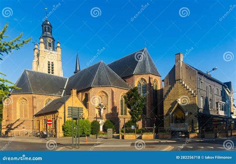 Sint Michielskerk Parish Church With Bell Tower In Belgian Town Of