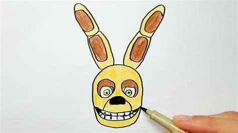 How To Draw Spring Bonnie Fnaf Youtube