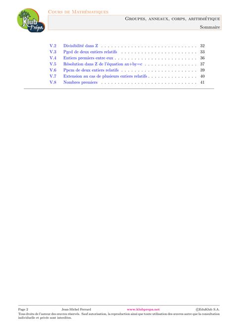 Solution Groupes Anneaux Corps Arithm Tique Studypool