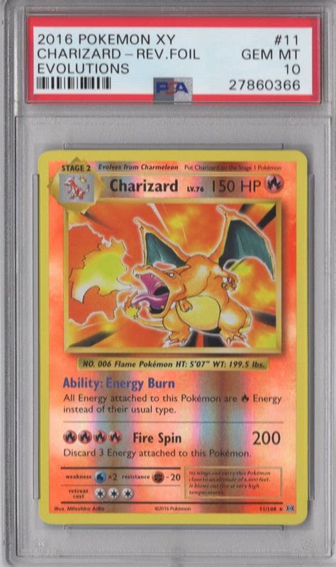 Holo Charizard Evolutions Psa