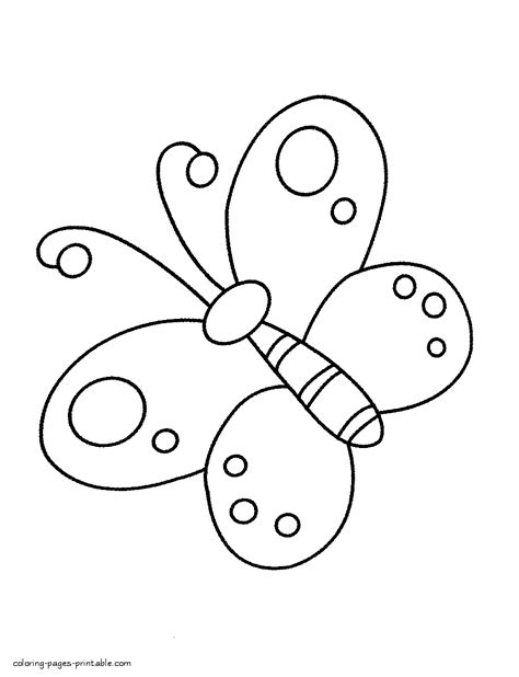 Butterfly Coloring Clipart