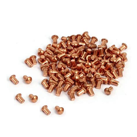 Saim Copper Solid Rivets Round Head Fasteners Rivet Diy Handmade