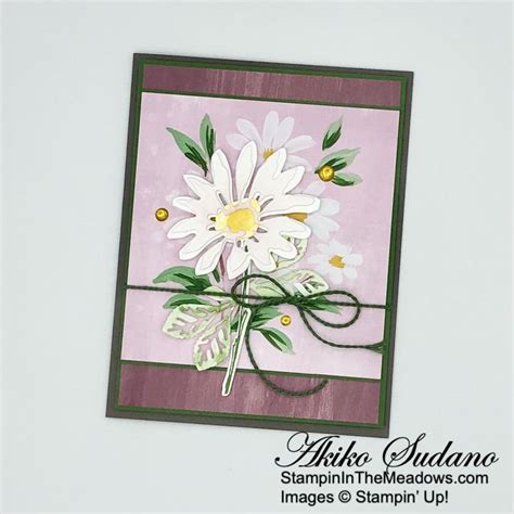 Stampin Up Cheerful Daisies Sneak Peek With Video Tutorial Stampin