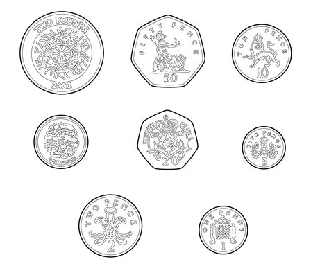 Coins Coloring Page Coloring Home