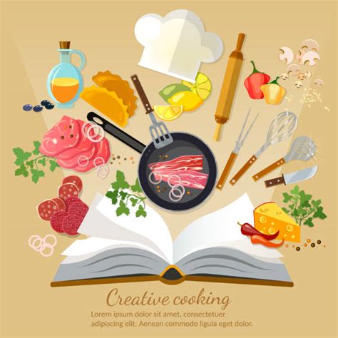 Cookbook Background Illustrations Royalty Free Vector Graphics And Clip