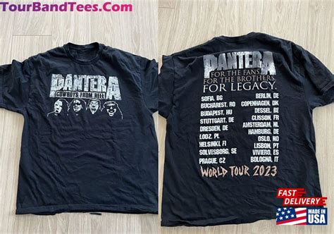 Pantera 2023 Tour With Lamp Of God Shirt Band For Fan Metal Rock ...