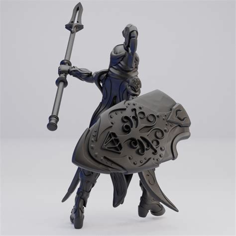 Hot Goblin 不死の光槍刃ヌードC ミニチュア ホットゴブリン 槍 エルフ
