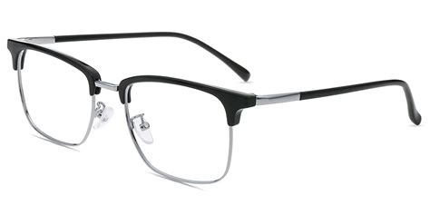 Unisex Full Frame Mixed Material Eyeglasses Firmoo