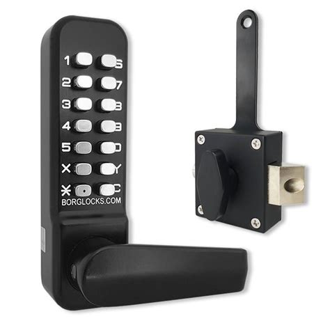 Borg Locks Bl Ecp Digital Door Lock Marine Grade Black