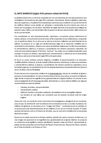 El Arte Barroco Pdf