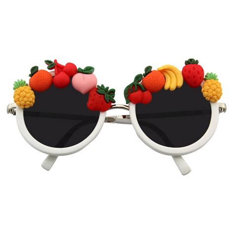 Super Cute Novelty Tutti Frutti Donut Fun Party Round Sunglasses