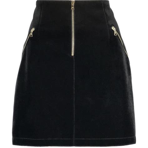 Sandro Jones Velvet Mini Skirt Dop Liked On Polyvore