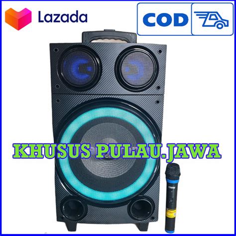 Speaker Gmc 897l Speaker Portabelampli Meeting Bluetooth 10 Inch