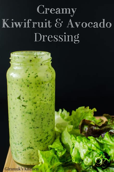 Creamy Kiwifruit And Avocado Salad Dressing Gf Vegan The Flavor Bender