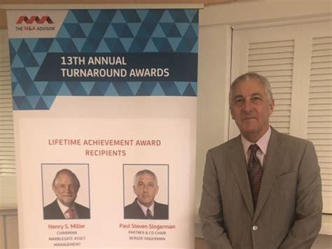 Paul Steven Singerman Recipient Of The 2019 Manda Advisor Lifetime