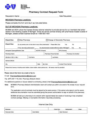 Humana Pharmacy Contract Request Form Fill And Sign Printable