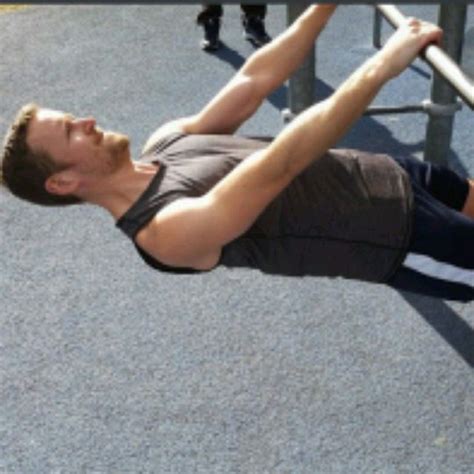 Inverted Bodyweight Row By Odin S Exercise How To Skimble