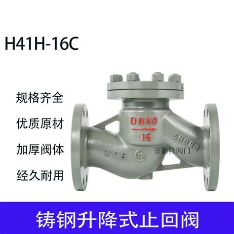 Cast Steel Flange Lift Check Valve H41H 16C High Temperature Steam