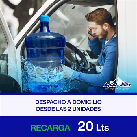 Recarga De Agua Bidón 12 Y 20 Litros Con Despacho A Domicilio