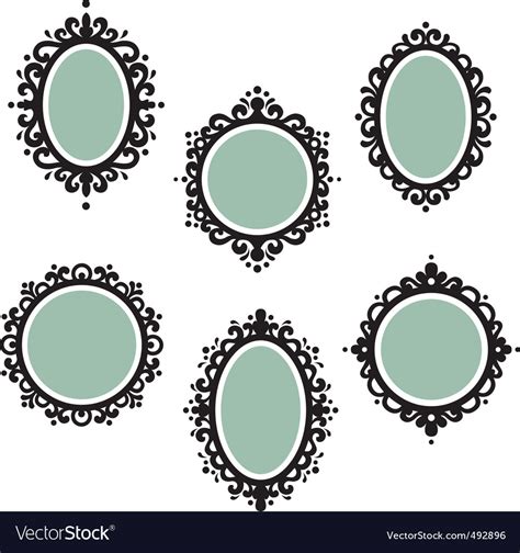 Antique Frames Royalty Free Vector Image VectorStock