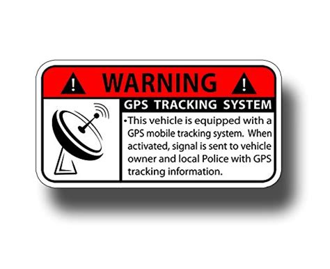 Gps Tracking Anti Theft Security System Alarm Caution Warning Decal