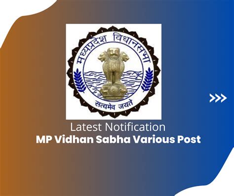 MP Vidhan Sabha Various Post - Sarkarijobsz - Medium