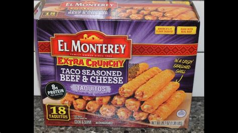 El Monterey Extra Crunchy Taco Seasoned Beef Cheese Taquitos Review