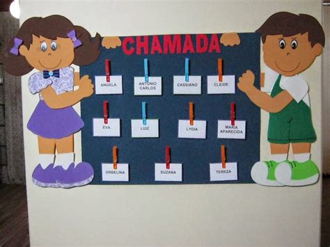 Modelo de Chamadinha para Educação Infantil Mural Chamadinha EVA