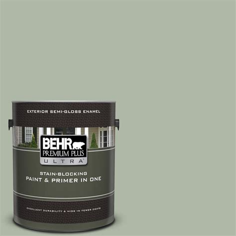 BEHR Premium Plus Ultra 1 Gal N390 3 Jojoba Semi Gloss Enamel