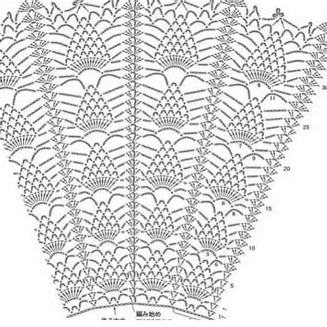 Pin By Ewa Krak On Szale Crochet Diagram Crochet Shawl Diagram